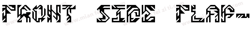 front side flap字体转换